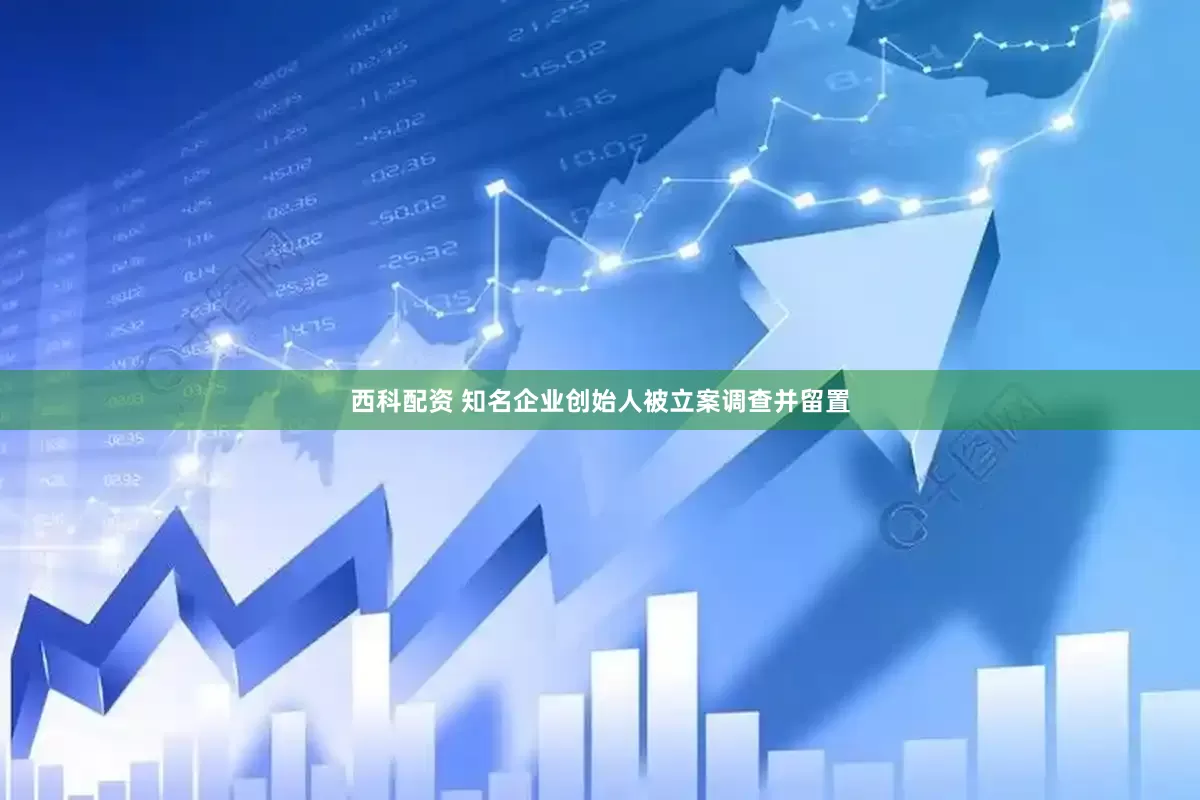 西科配资 知名企业创始人被立案调查并留置