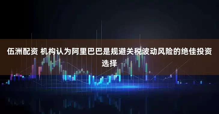 伍洲配资 机构认为阿里巴巴是规避关税波动风险的绝佳投资选择